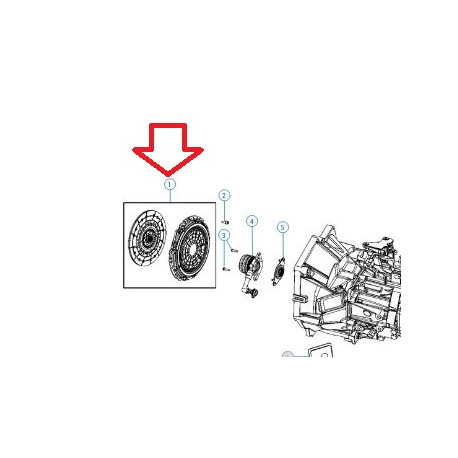 Mopar Embrayage sans butee (55273832PC)