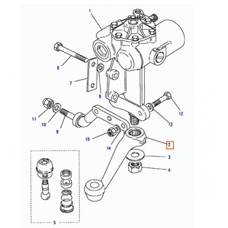 Land rover bras de direction a cremaillere Defender conduite anglaise (QFW000020)