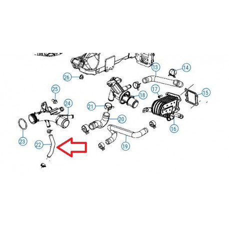 Mopar tuyau (68027519AA)