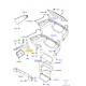 Land rover support-pare-chocs droit (LR087705)