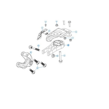 Mopar support Cherokee KL (68287871AA)