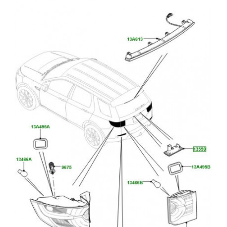 Land rover eclaireur de plaquede police (LR087728)