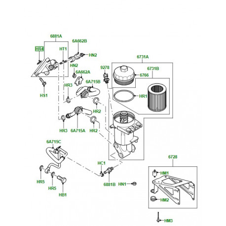 Land rover joint torique (LYX000110)