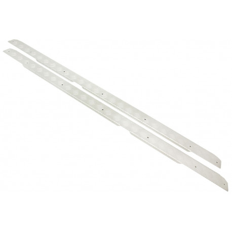 Terrafirma jeu de protection bas de caisse argent Defender 110, 130 (TF8221)