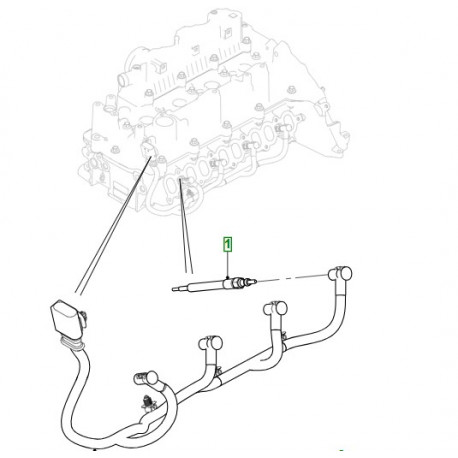 Jaguar bougie de préchauffage E-Pace,  F-Pace,  XE,  XF X260,  XF X260 Sportbrake (JDE40275)