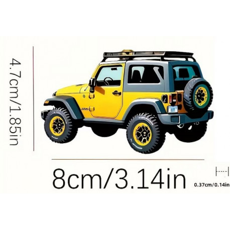Allmakes 4x4 Accroche pour retroviseur en forme de Jeep (RLD21)