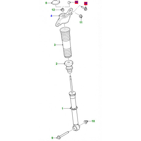 Jaguar Amortisseur arrière droit et gauche E-Pace (J9C1776)