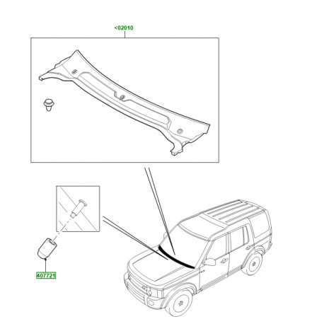 Land rover pare baie (LR096164)