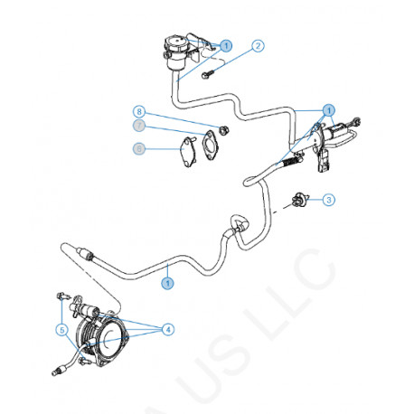 Allmakes 4x4 Émetteur d'embrayage (5273518AB)