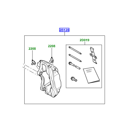 Land rover Étrier de frein avant gauche (LR139252LR)