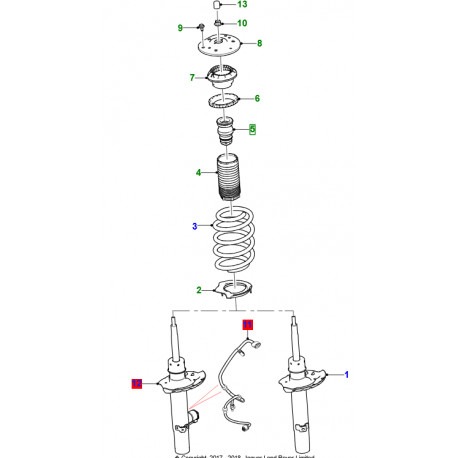 Jaguar Caoutchouc butoir (J9C12239JAG)