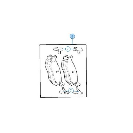 Napa PLAQUETTES AVANT DODGE RAM 1500 (PF9424)