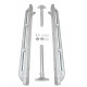 Terrafirma protections de bas de caisse tubes galvanisé Defender 90 (65841)