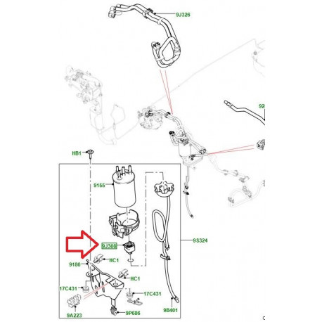 Delphi capteur-detection d'eau (202123546)