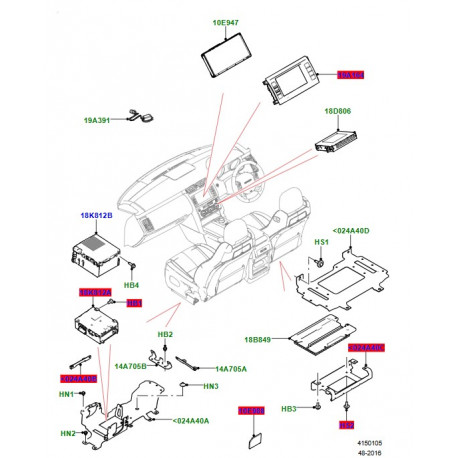 Land rover AMPLIFICATEUR SYST_AUDIO 1280 w (LR137015LR)