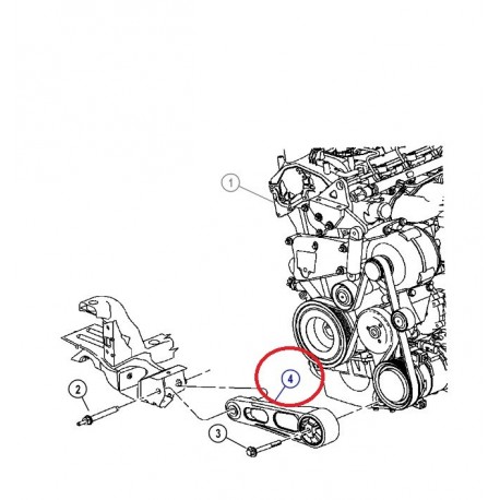 Allmakes 4x4 support moteur droit inferieur PT Cruiser (4668968ADE)