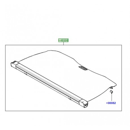Land rover jeu-couvert. compart. chargement (LR023642)