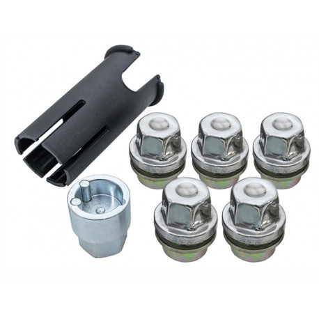 Oem Kit de verrous et cache-écrous de roue alliage Defender 90, 110, 130 (RRB500090)
