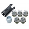 Kit de verrous et cache-écrous de roue alliage Defender 90, 110, 130