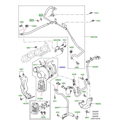Land rover JOINT TORIQUE (LR124504LR)