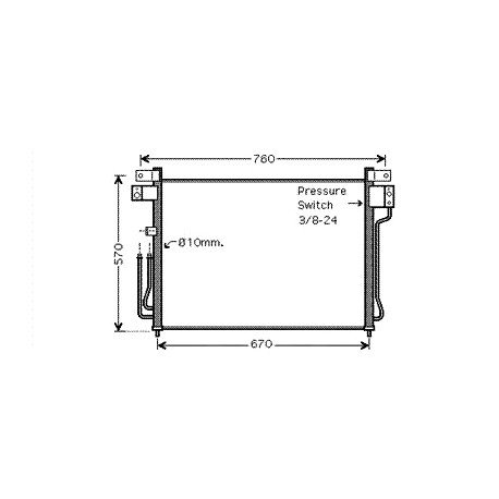 Allmakes 4x4 condenseur de clim (027M9)