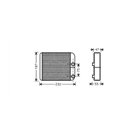 Allmakes 4x4 radiateur chauffage (027LT)