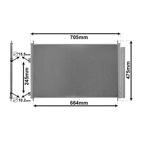 Allmakes 4x4 condenseur de clim (027UH)