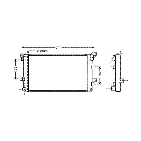 Allmakes 4x4 radiateur Voyager GS (04798013)