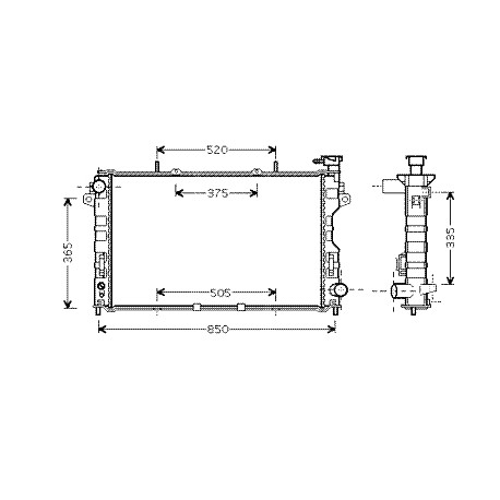 Allmakes 4x4 radiateur boite auto ou manuelle Voyager RG (4677494)