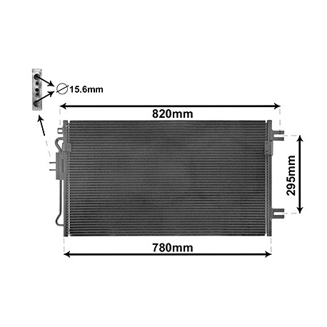 Allmakes 4x4 condenseur de climatisation boite auto Voyager RG (027VW)