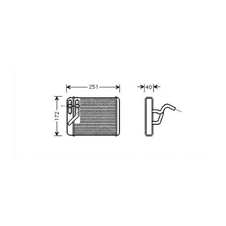 Allmakes 4x4 radieteur chauffage (0278X)