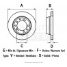 disque de frein avant diametre 260mm Voyager ES