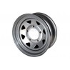 silver 8 spoke 7x16steel road wh