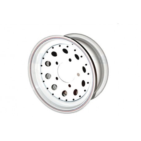 Allmakes 4x4 JANTE ACIER MODULAR BLANCHE AVEC LISERE 7X16 ET08 (75369)