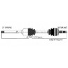cardan avant droit  boite manuelle Voyager RG