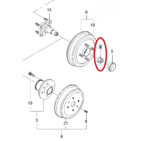 Chevrolet ecrou Kalos (94515438)