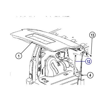 Allmakes 4x4 verin de hayon Dodge Nitro (55360915AD)