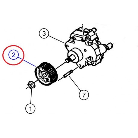 Vm motori poulie de pompe a   injection Voyager RG (05066903AA)