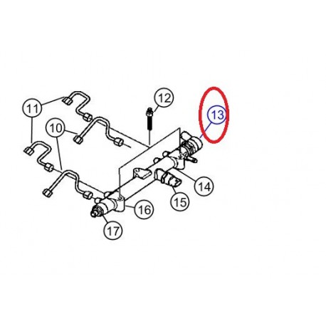Vm motori capteur pression carburant sur rampe Cherokee KJ (05159964AA)