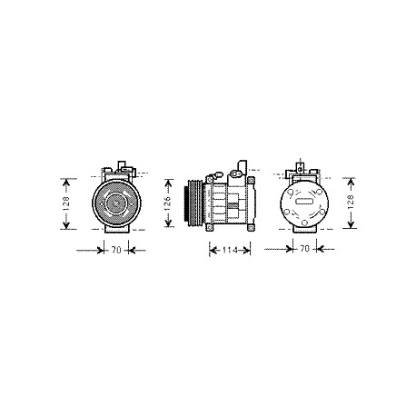 Allmakes 4x4 compresseur de clim (04677205AB)