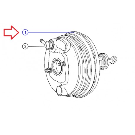 Mopar mastervac servofrein (68033785AA)