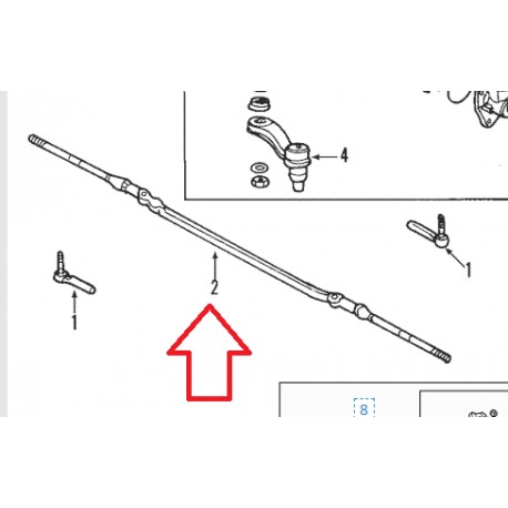 Allmakes 4x4 barre de direction Hummer H2 (15891517)