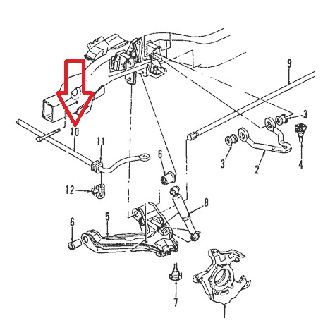 Napa barre stabilisatrice avant Hummer H2 (20817311)