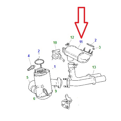 Jaguar catalyseur échappement X-Type (C2S33046)