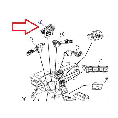 Mopar devidoir airbag (5156106)