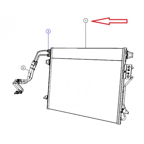 Mopar condenseur et refroidisseur de boite Voyager RT (04677782AC)