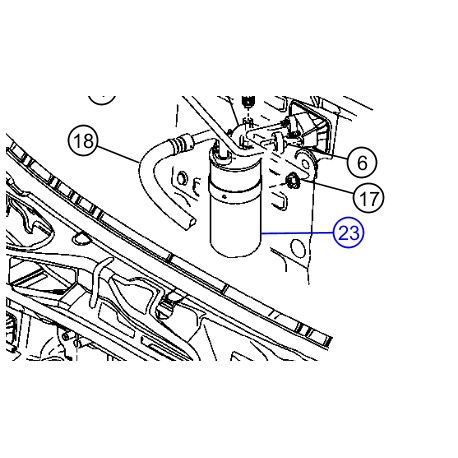 Mopar deshydrateur de climatiseur Cherokee KJ (05189452AA)