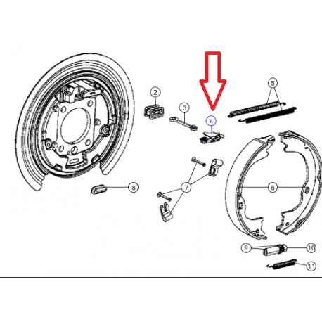 Mopar levier garniture frein de parking Dodge Nitro (68003591AA)