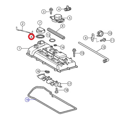 Mopar joint de bouchon remplissage huile (05080088AA)