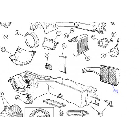 Crown radiateur chauffage Cherokee XJ et Wrangler TJ (4874045)